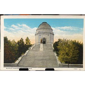 Postcard McKinley Monument Canton Ohio Unposted Landmark Building Vintage